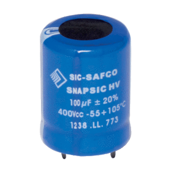  Capacitors > Aluminum Electrolytic > Snap-in - SNAPSIC HV