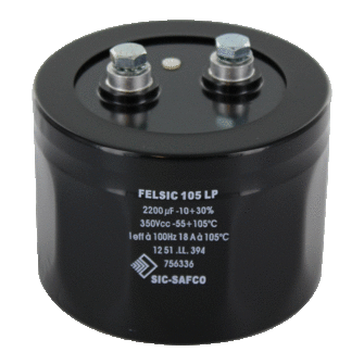 Condensateur FELSIC 85 - 2200µF 450V - Pour électronique - Occasion Fonctionnel